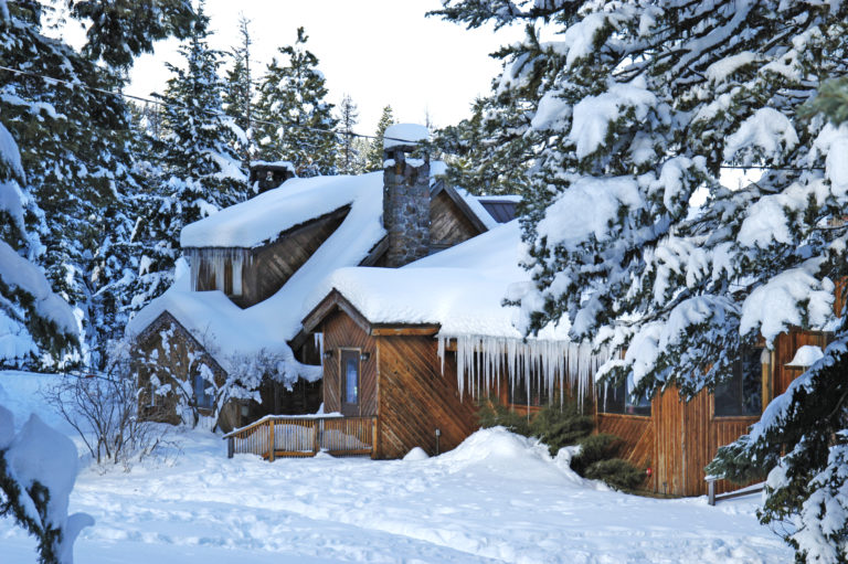 Crooked Tree Tavern Snow Outdoors Winter