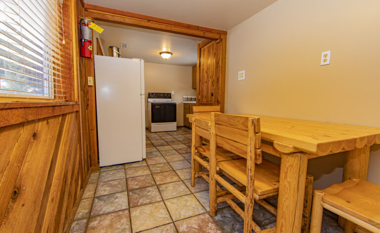 Homestead Cabin Dining Room at Cooper Spur Mountain Resort