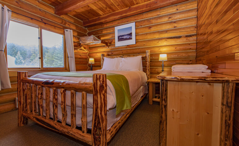 Condo & Cabin Queen Bedroom at Cooper Spur Mountain Resort