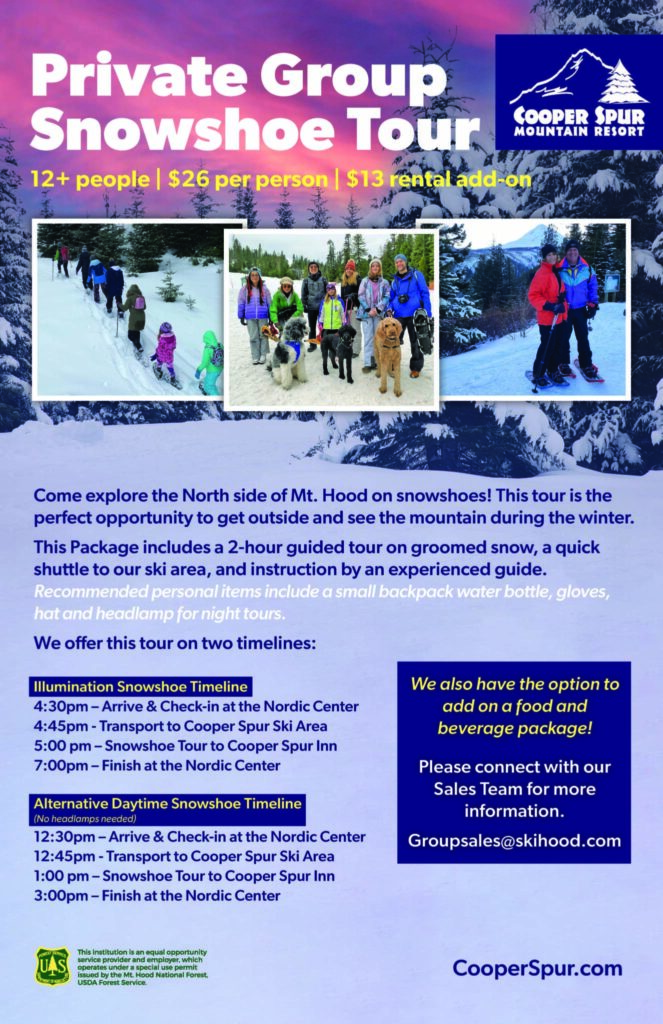 Private Snowshoe Tours at Cooper Spur Mountain Resort